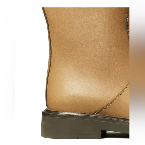 Tory Burch Women's Double T Leather Utility Tall Boots - Picture 3 of 3